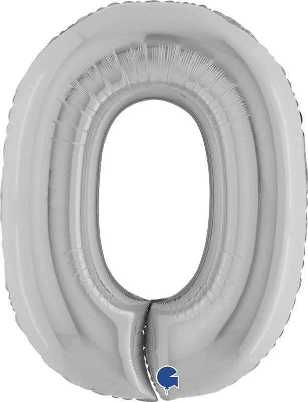 MAURY'S PALLONCINO MYLAR ARGENTATO "0" 26 POLLICI