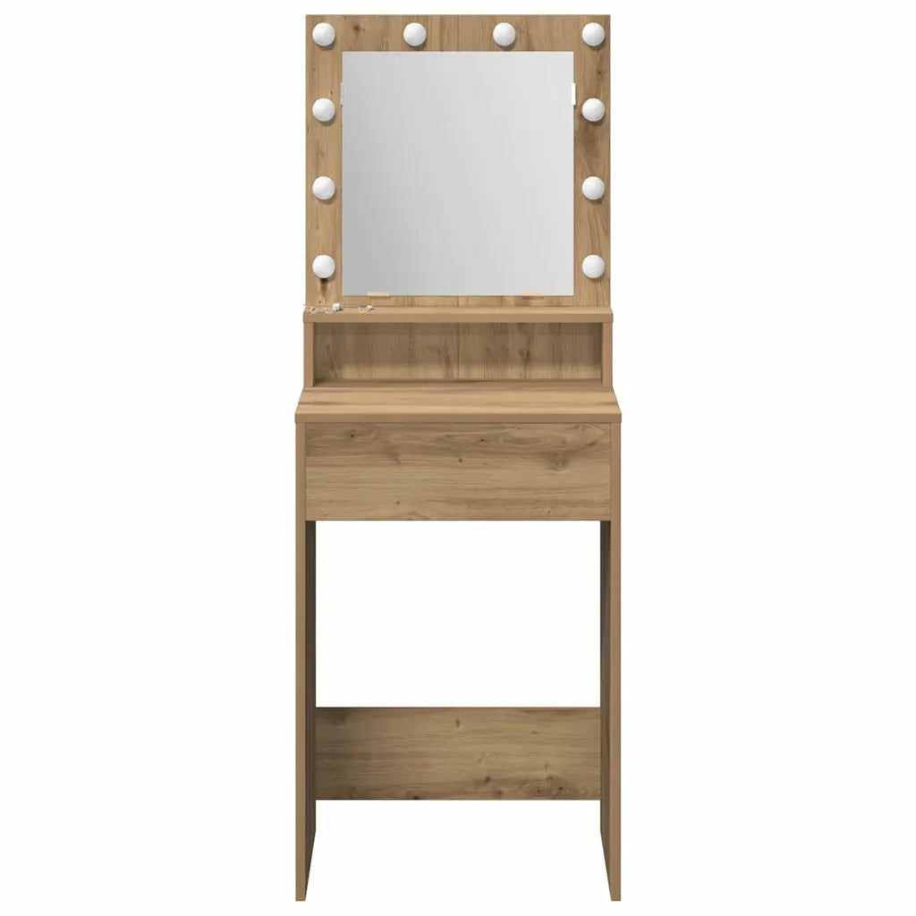 Toeletta | Tavolo da Trucco Rovere artigianale 50 x 41 x 135 cm