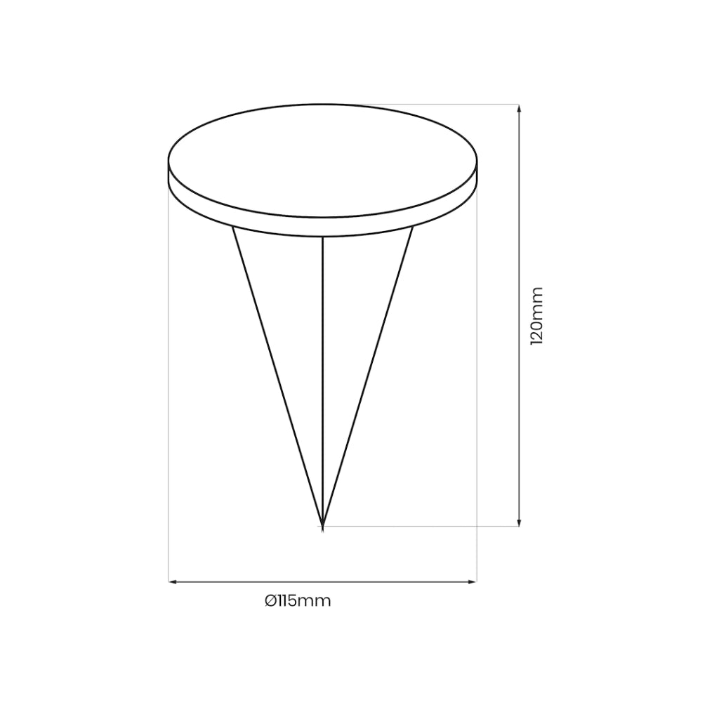 Lampada solare da giardino Deck Ø11,5 argento 3000K IP44