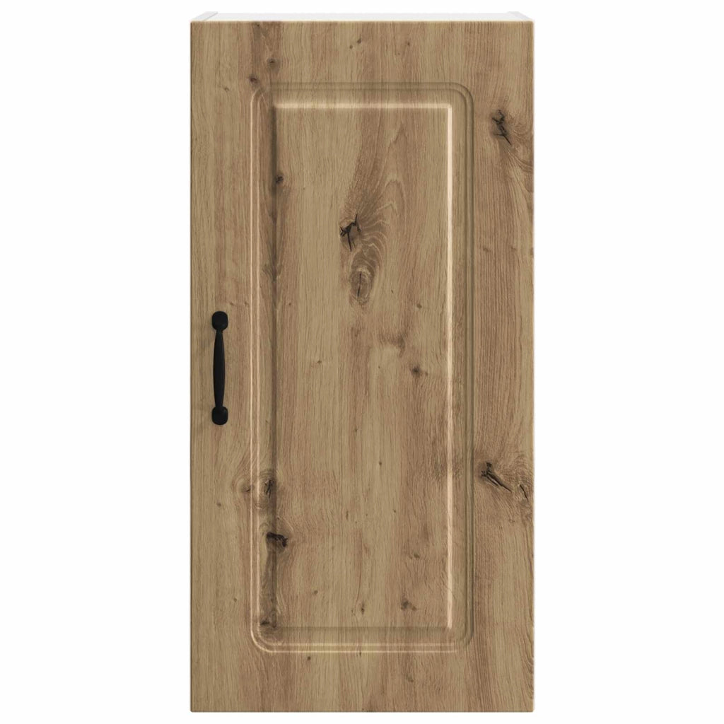Mobile da cucina rettangolare moderno con ampio spazio contenitivo 40 x 31 x 80 cm realizzato in legno di rovere composito finitura artigianale 02_0053712