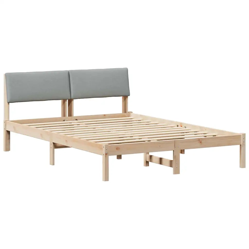Struttura del Letto Marrone e grigio chiaro 150 x 200 cm 878529
