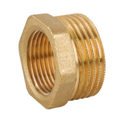 RACCORDO DI RIDUZIONE MASCHIO FEMMINA IN OTTONE GIALLO SERIE 1500 1x1/2   TIEMME RACCORDERIE SPA
