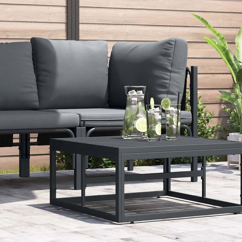 Divano da Giardino-Mobili da Esterno Antracite 70 x 70,5 x 32 cm Acciaio