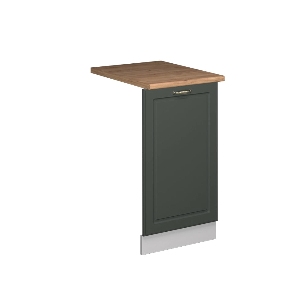 Pannello frontale della lavastoviglie Fame-Line Verde-oro rustico/Bianco 45 cm, PL Rovere Vicco