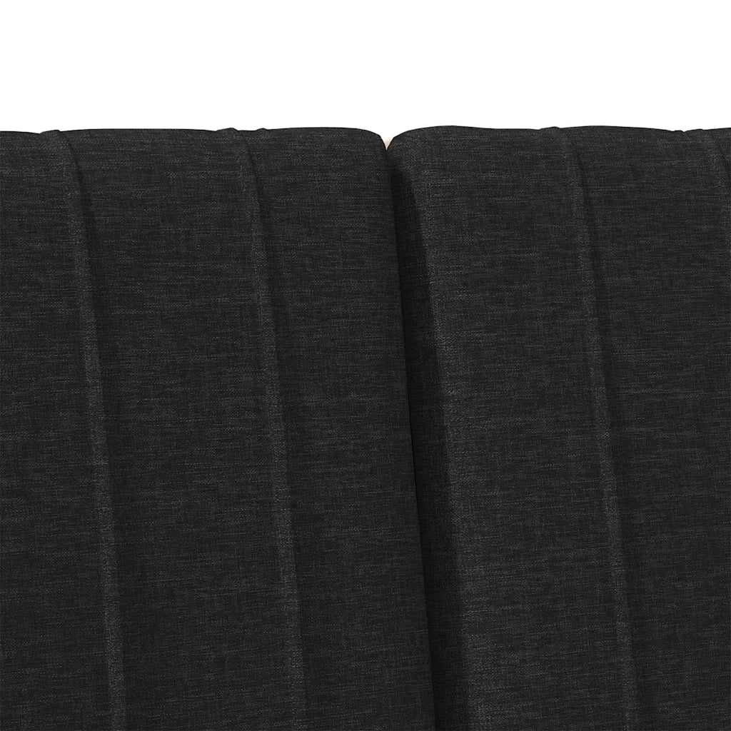 Testiera | Testata imbottita Nero 180 cm Pino massello