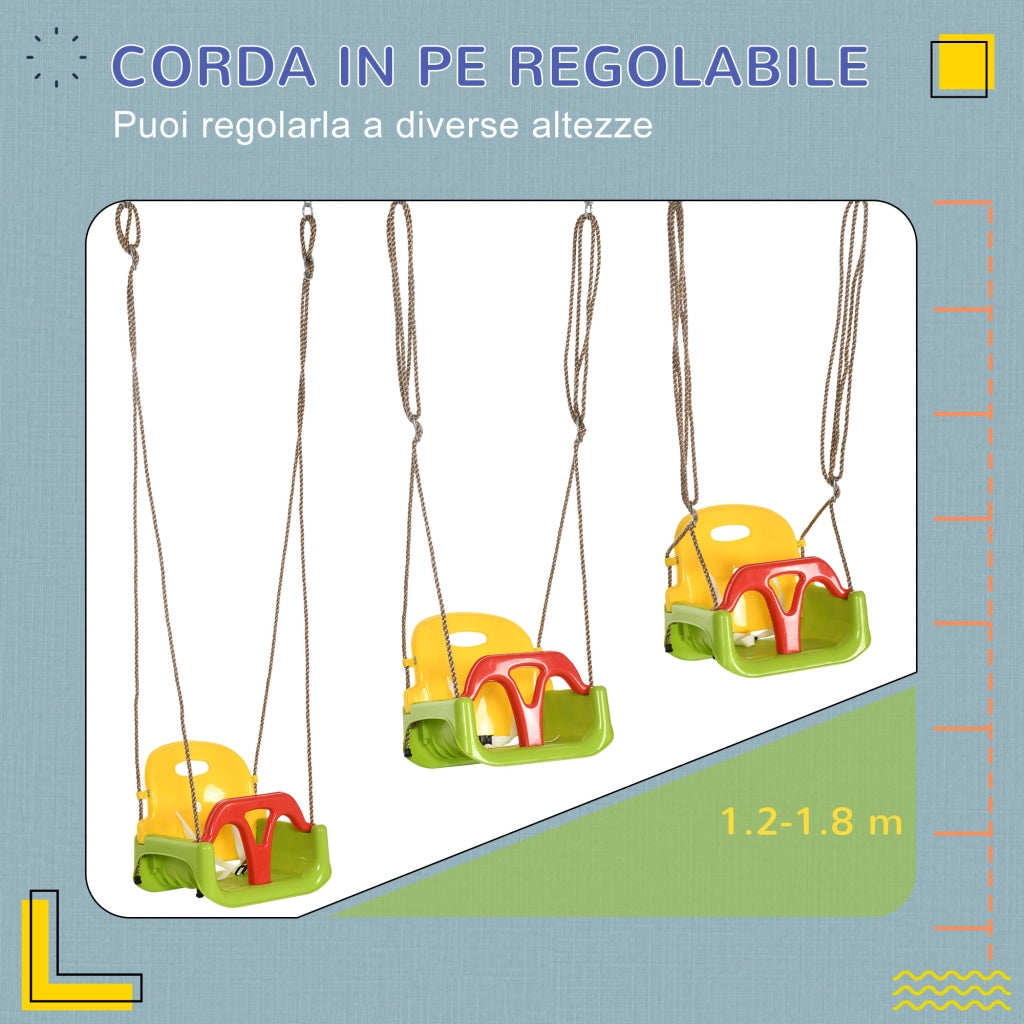 Altalena per Bambini in PP e PE ¨C Minimal ¨C 42x33x120-180 cm