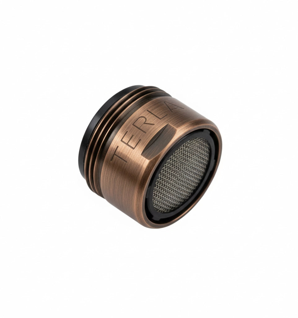 AERATORE IN OTTONE CON FILTRO MASCHIO 24X1- M 24x1 - Ramato- senza- pezzi 1