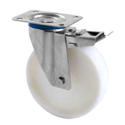 RUOTA INDUSTRIALE GIREVOLE C/FRENO ART. 119 AVO 125x40 mm - portata 170 kg - ALDO VALSECCHI