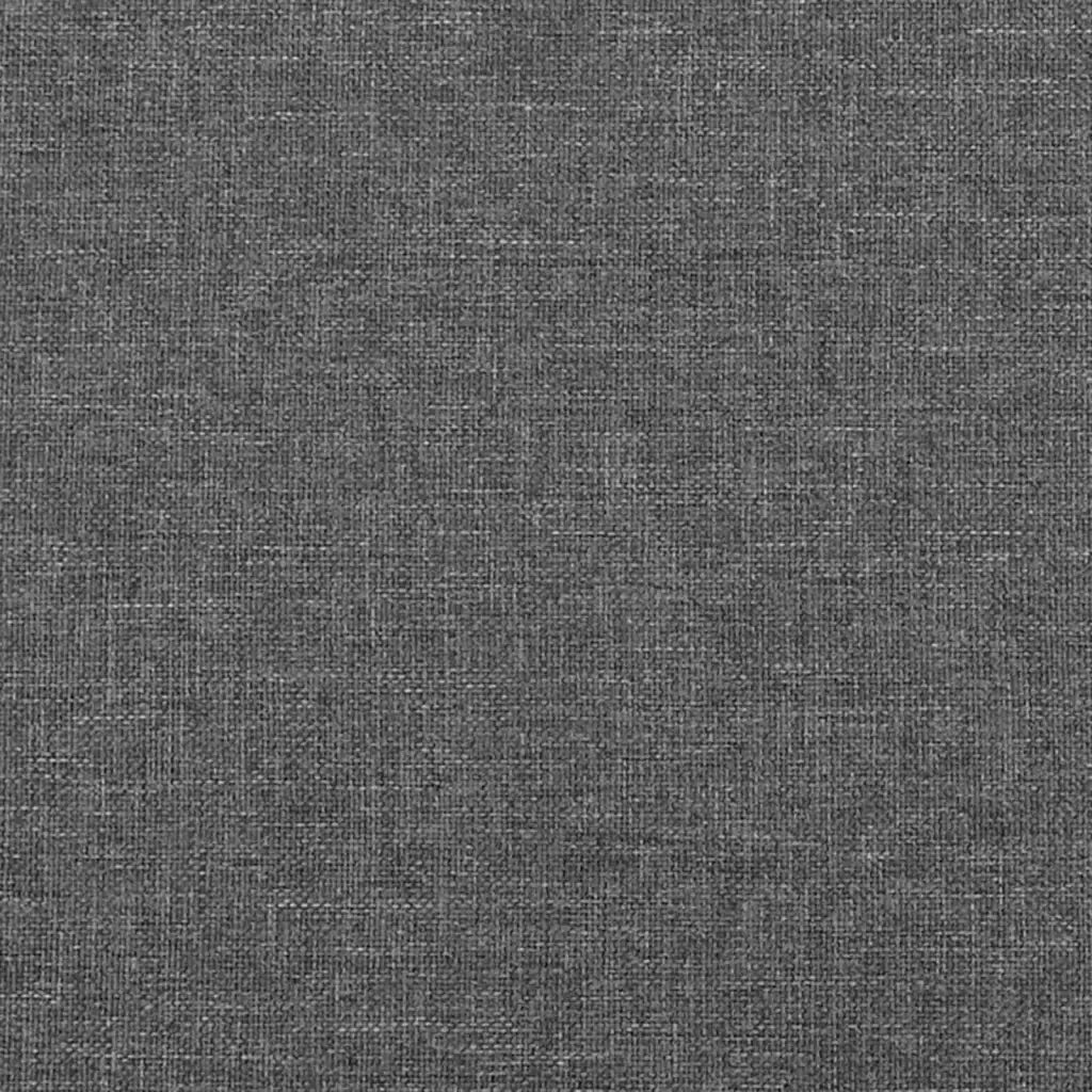 Testiera ad Orecchio-Testata con Orecchie GrigioScuro 203x23x118/128cm in Tessuto 510289