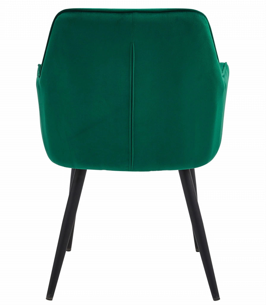 Sedia VALORA LUKK - Elegante velluto verde scuro per soggiorno x 2