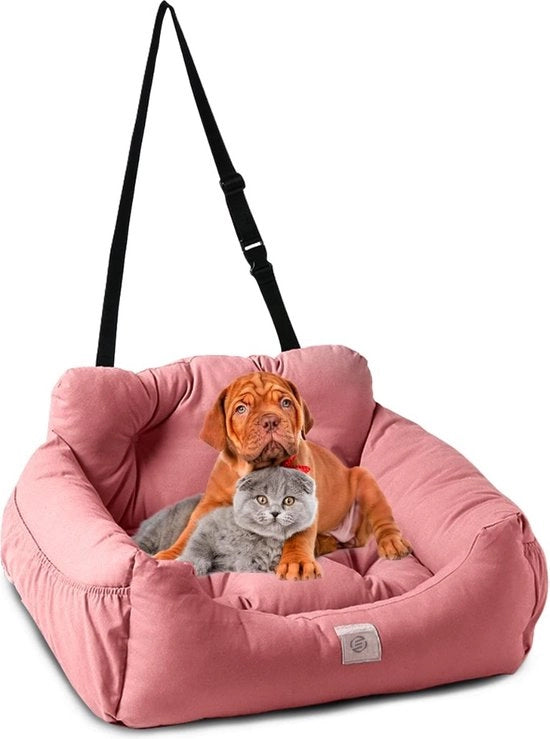 Hondenmand Auto con Cintura - Sedia per Cani Auto - Autostoletto per Cani - Sedia per Cani con Cintura - Sedia per Cani Auto con Cintura