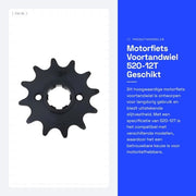 Veloce scambio - Veloce 520-12T - Compatibile con LXR 125 - Costruito con acciaio di alta qualità - Resiste allo sfregamento - Facile da installare - Progettazione dentata precisa - Veloce di cambio
