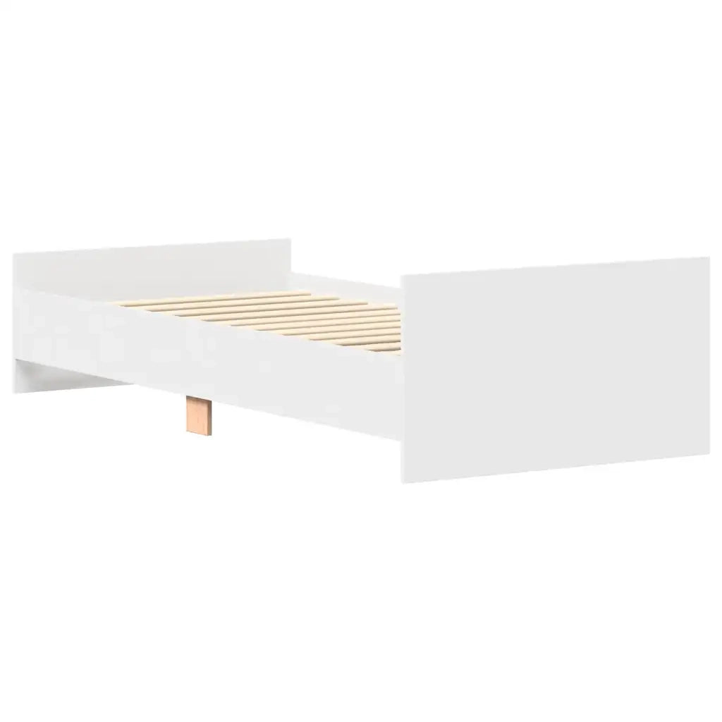 Giroletto-Struttura Letto Bianco 90x200 cm in Legno Multistrato 159557