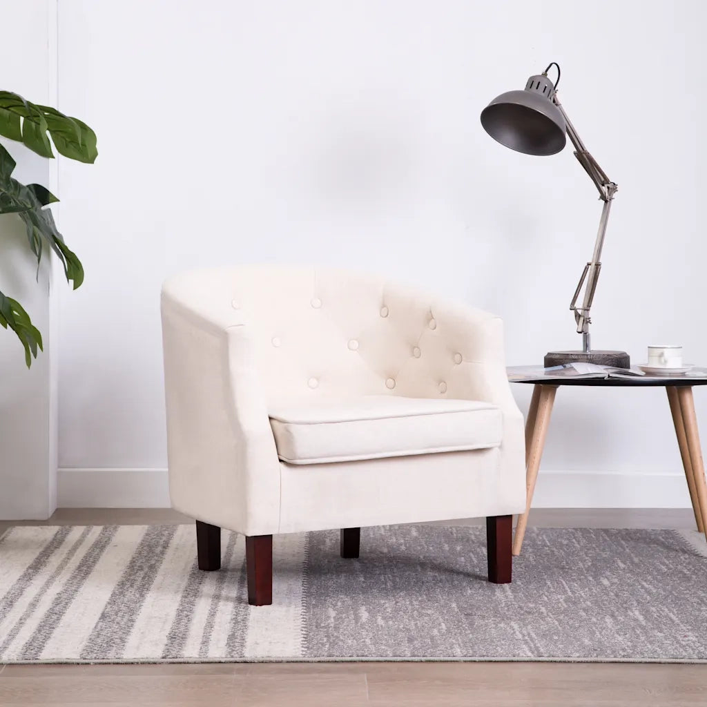 Poltrona | Sedia Relax Beige in Tessuto