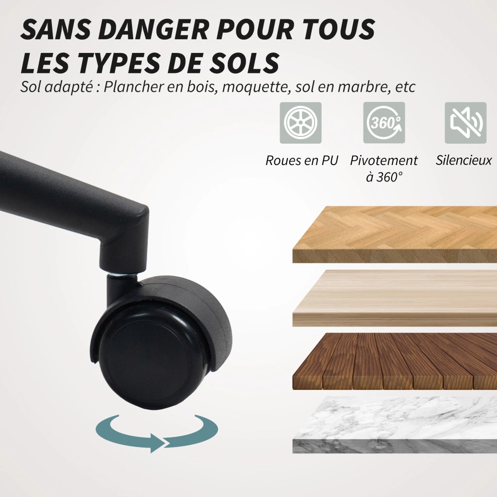 Sedia da ufficio ergonomica ¨C Minimal ¨C regolabile in altezza, girevole, beige