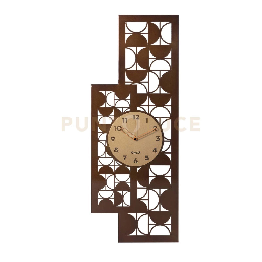 orologio vogue Caramello industrial ,oro laccato in Ferro 34,5x90Hcm