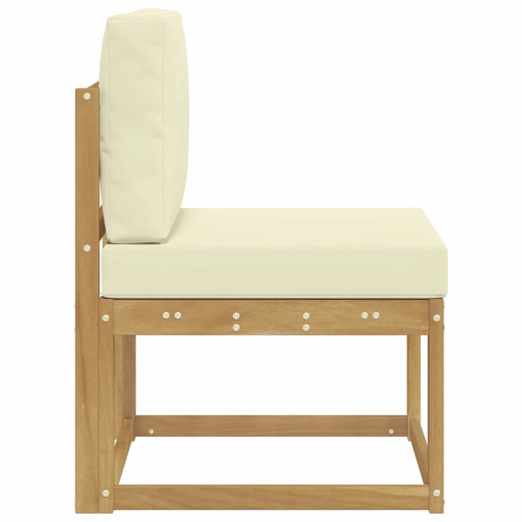 Set di divani da esterno Bianco e Crema 59 x 63 x 73 cm 901458