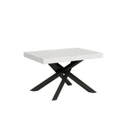 Tavolo allungabile 140/400x90 cm Volantis colore bianco frassino gambe antracite