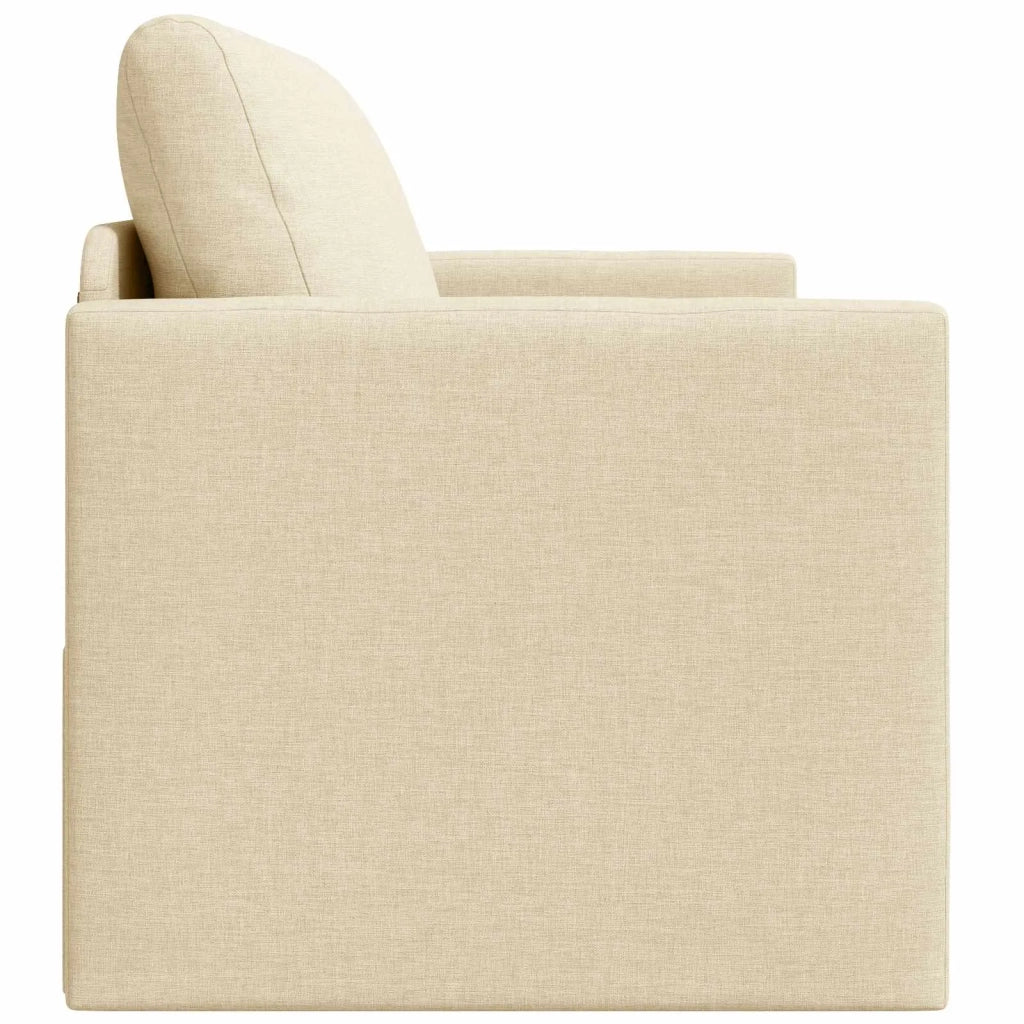 Divano letto 110cm Crema Tessuto 4106697