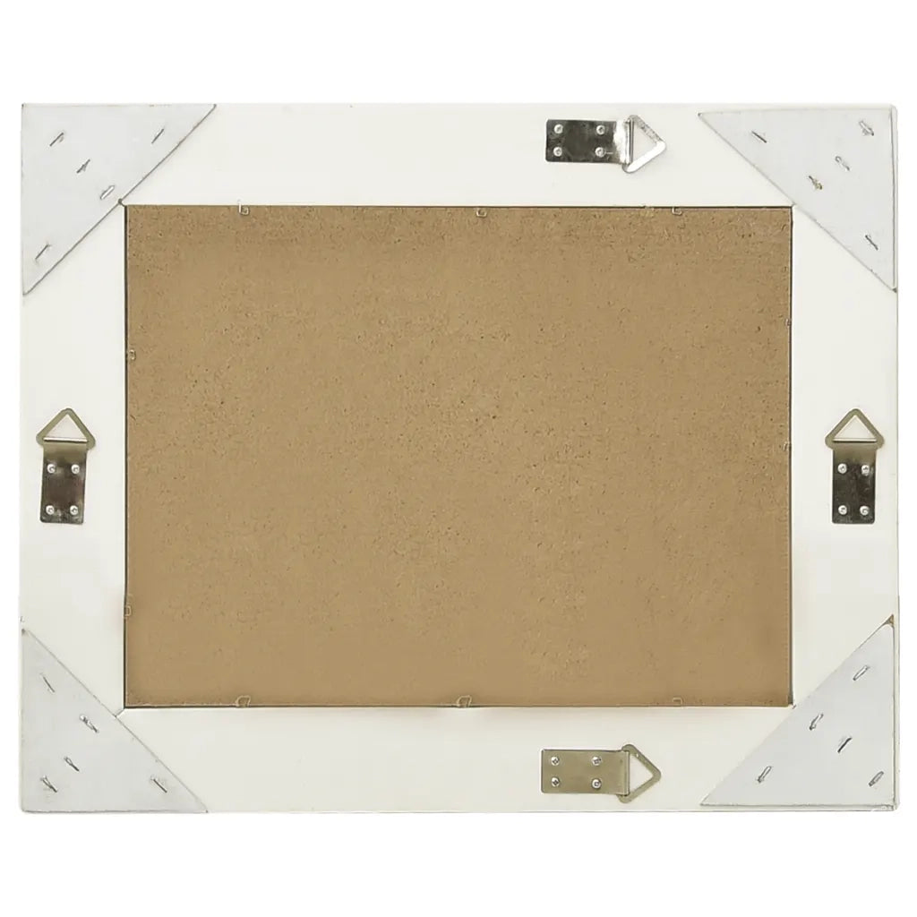 Specchio da Parete-Specchio a muro Stile Barocco 50x40 cm Bianco