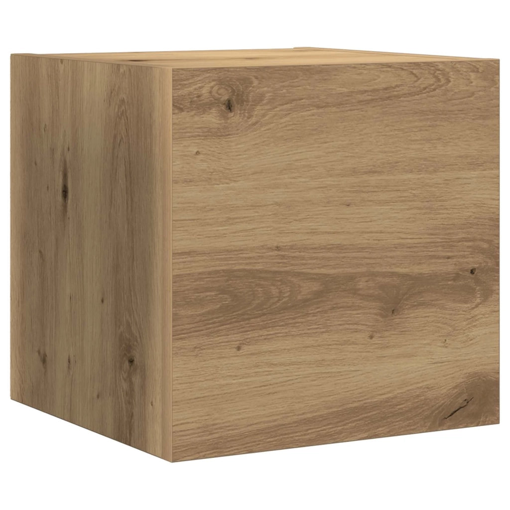 Set mobile TV 3 pz-Credenza per TV Rovere artigianale Legno multistrato 603418