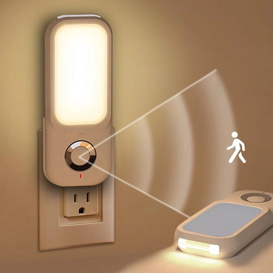 Sensore di Movimento Intelligente - Lampada da Parete LED Ricaricabile - Regolazione di Brillantezza - Funzione di Torcia - Accensione Automatica - Adatto per Camera da Letto, Hall e Scale - Efficace nell'Energia - Ricarica tramite USB-C