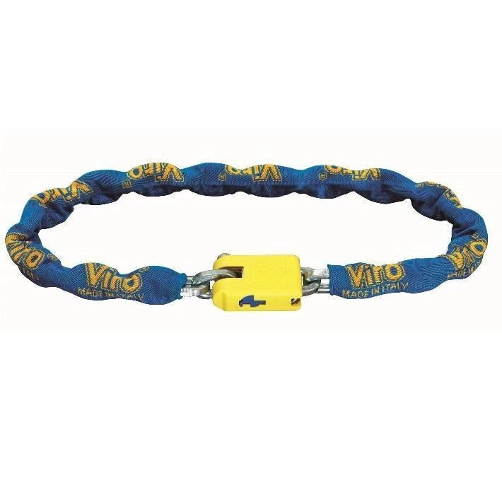 Viro 4239.90 Supermorso Catena Antifurto Semiquadra 7 mm 90 cm Lucchetto Ottone Asta Antitaglio Antistrappo