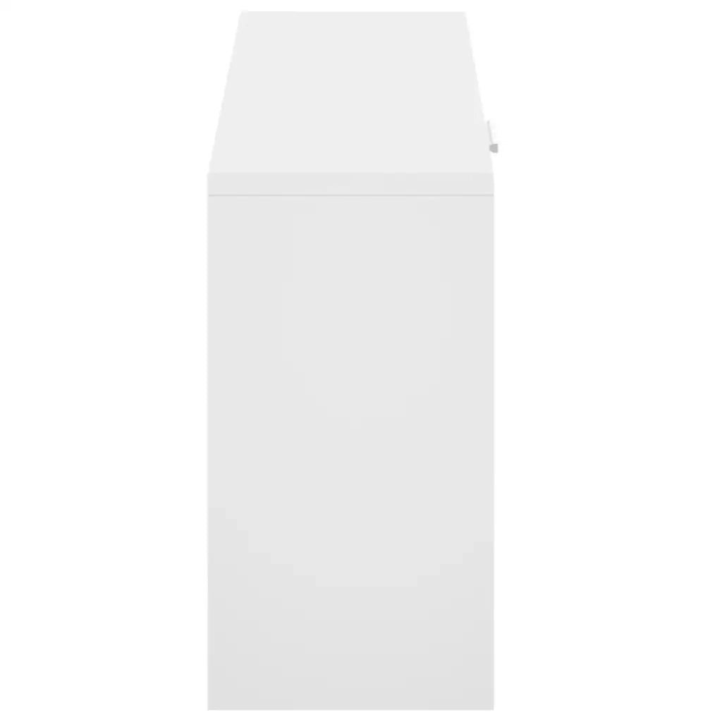 Panca con Scarpiera Bianca 80x24x45 cm 243050