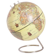 Mappamondo in Plastica Gialla Supporto Acciaio Inossidabile e Magneti 25 cm stile moderno