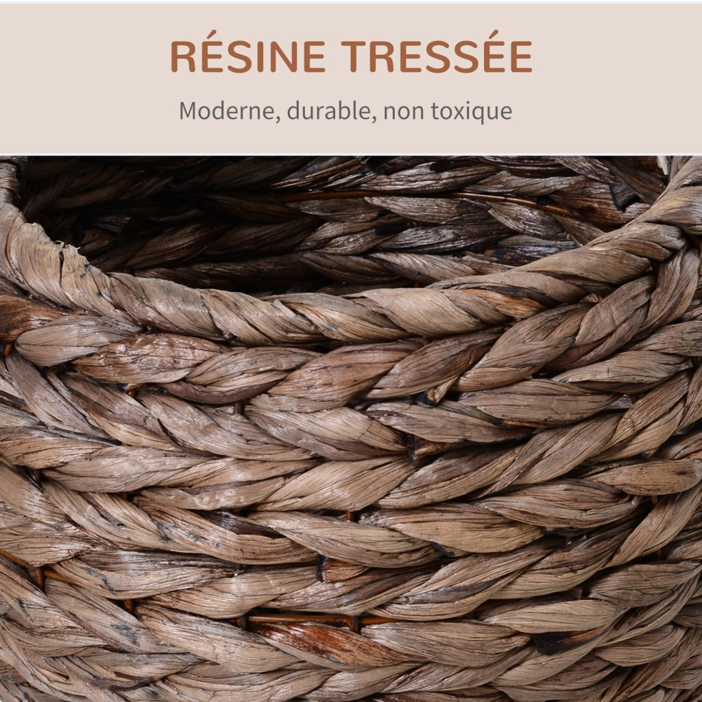 Cuccia per gatti rialzata con cuscino - Xylo - Beige 40x37x51 cm