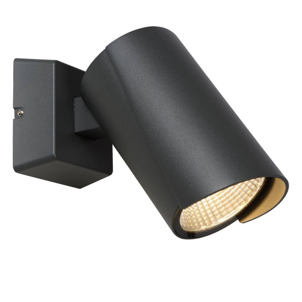 Applique Lucide Manal LED 12W 3000K nera IP65 988lm