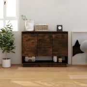 Credenza-Buffet-Armadio da cucina Rovere Fumo 97x31x75 cm in Truciolato