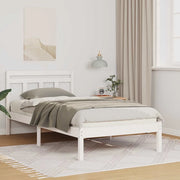 Struttura del letto Bianco 90 x 200 cm Pino massello 872348