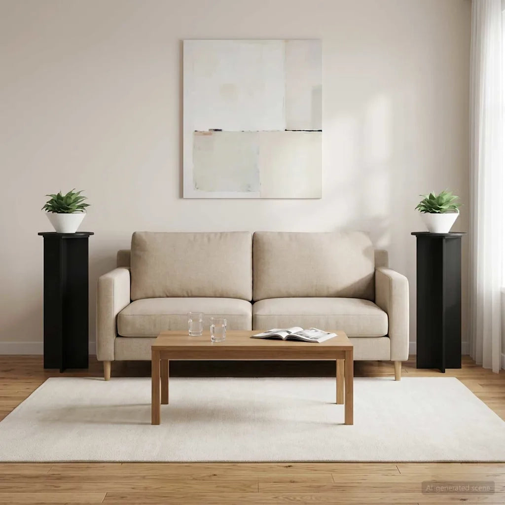 Supporto per piante | Sostegno per piante 2 pz Nero ?40 x 100 cm