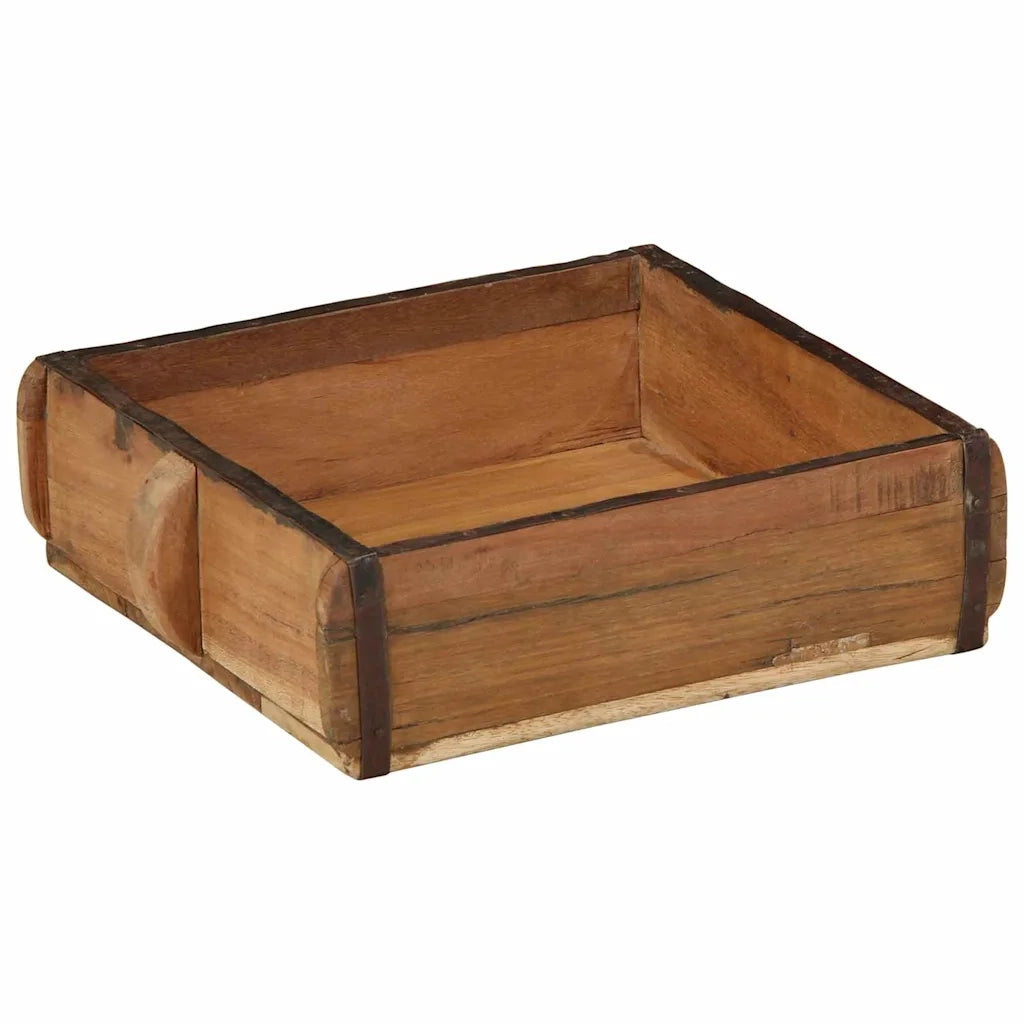 Vassoio 2 pz Marrone 29 x 31 x 10 cm Legno Recuperato Massello CFW8413968