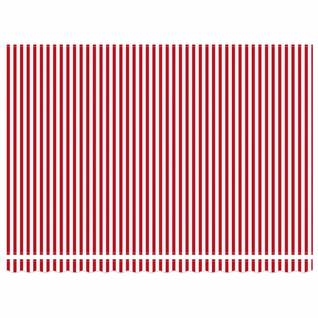 Tettuccio Elettrico Retrattile Rosso e Bianco 450 × 350 cm 3331099