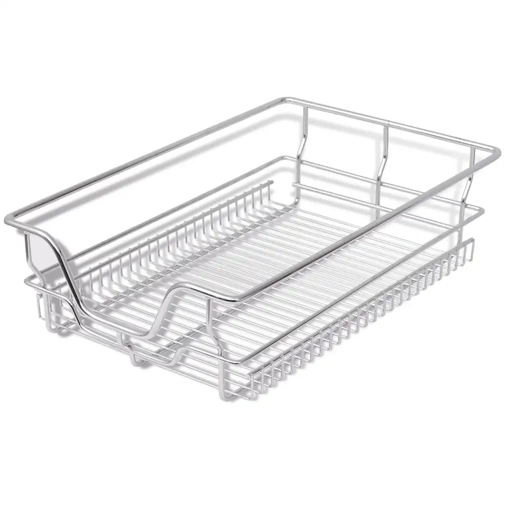 Cestelli a Rete Scorrevoli 2 pz Argento 400 mm 50479