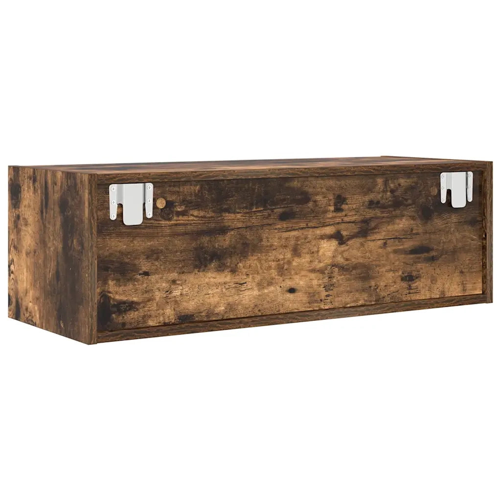 Mobile TV | Armadietto TV | Mobile Porta TV Rovere Fumo 80x31x25,5 cm in Legno Multistrato