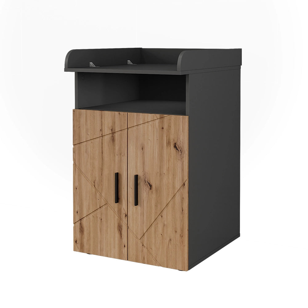 Vicco Fasciatoio Antracite/Artisan 60 x 97 cm con unità di cambio