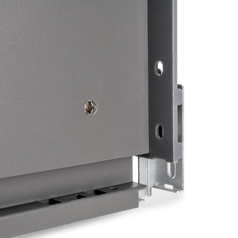 Cassetto esterno Vertex con regolazione 3D altezza 93mm, 40kg, spessore del pannello di 18mm, profondità 350mm, Acciaio