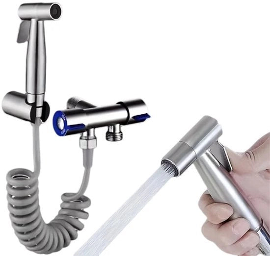 Manicotto con getto per vasca e water closet, realizzato in acciaio inossidabile con finitura a spazzolata, adatto per bagni e servizi igienici.