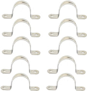 Clips per tubi rigidi da 10 pezzi - 304 RVS - clip per tubo a due fori - clip per zoccolo - clip per tubo - duratura e resistenza