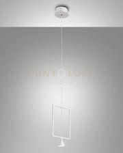 SIRIO RECTANGULAR SOSPENSIONE BIANCA 3390-40-102
