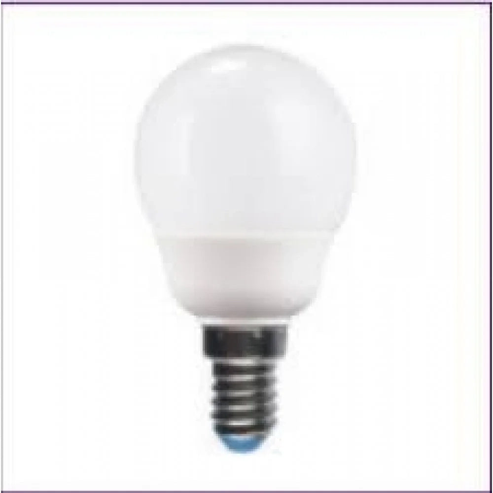 Lampada ai l.calda fluor. sfera ats727c e14 7w compatte decorati
