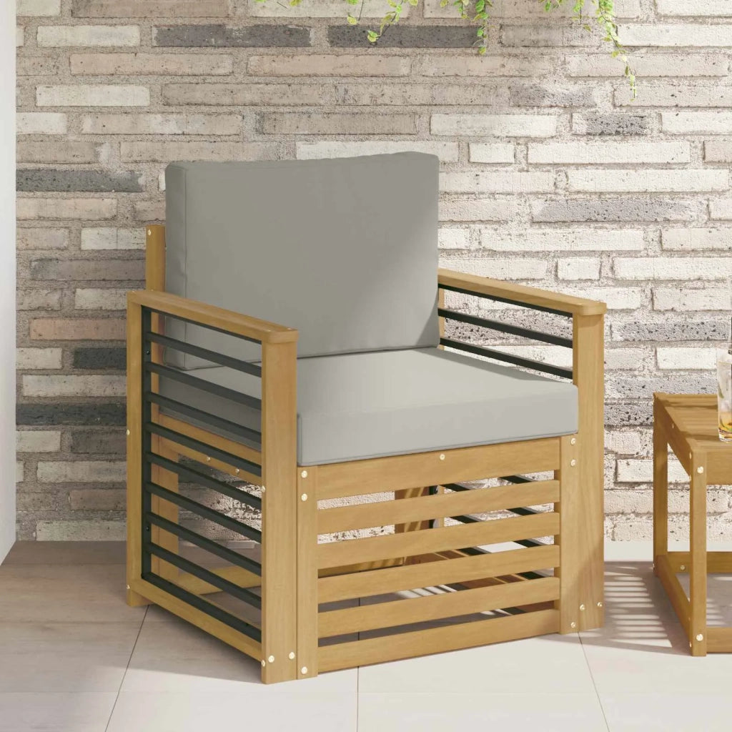 Set di divani da esterno Poliestere Bianco 3439108