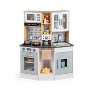Cucina giocattolo per bambini 75 x 36 x 96 cm esperienza di gioco immersiva con luci e suoni MDF grigio 20_0019426