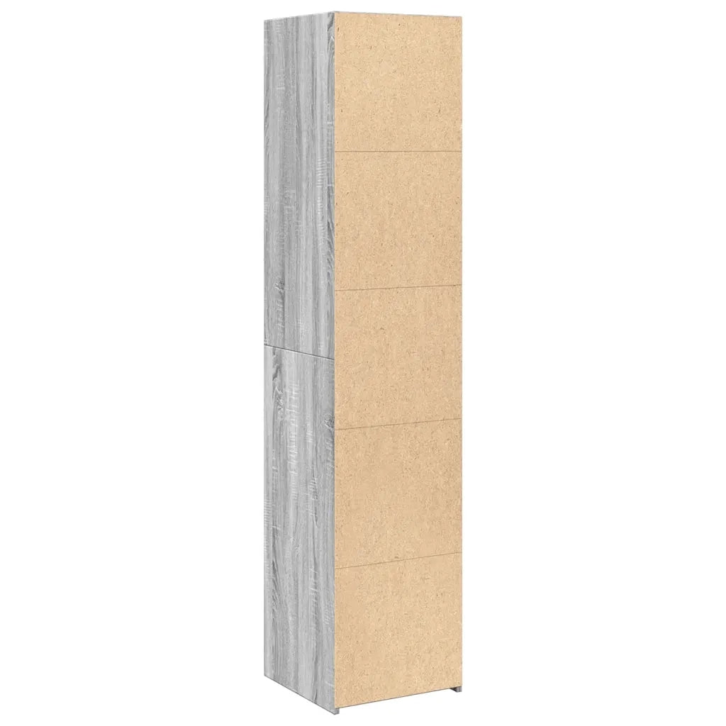 Credenza Grigio Sonoma 40x41x185cm in Legno Multistrato 3281671