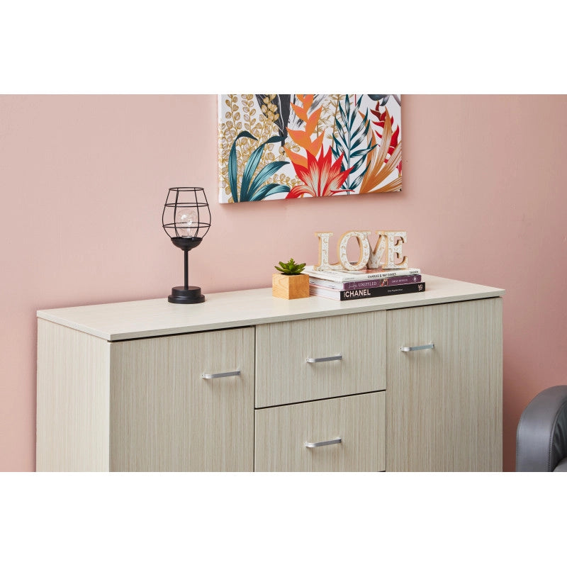 Mobiletto Phoenix 90x30x75 Bianco Legno