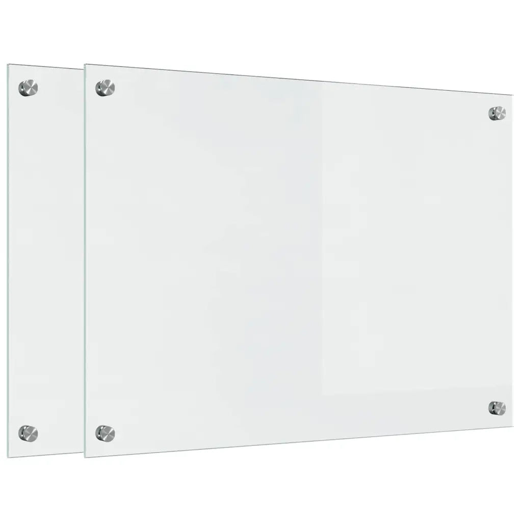 Schienale da cucina 2 pcs Trasparente 70 x 50 cm 3415531