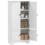 Mobile Credenza 4 Ante ¨C Xylo ¨C Bianco con 2 Armadietti e Ripiano Regolabile 58x30x123